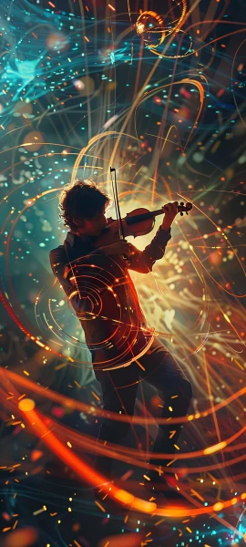 magical anime boy wallpaper — violin, holding violin, instrument, playing instrument (free 4K phone download)