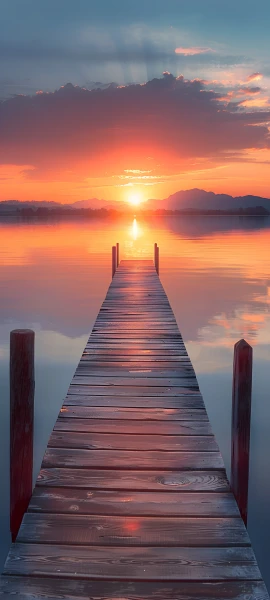serene fusion wallpaper — scenery, sky, sunset, cloud (free 4K phone download)