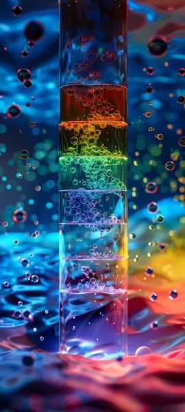 colorful fusion wallpaper — bubble, bottle, air bubble, submerged (free 4K phone download)