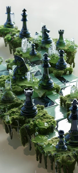 epic fusion wallpaper — chess piece, scenery, pawn (chess), tree (free 4K phone download)
