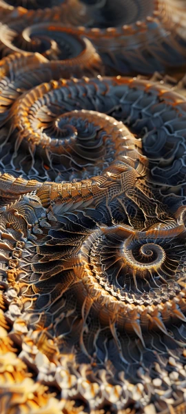 gothic fusion wallpaper — dragon, flower, waves, eastern dragon (free 4K phone download)