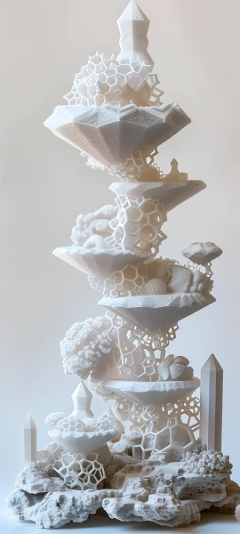 whimsical fusion wallpaper — statue, scenery (free 4K phone download)