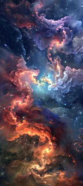 dreamy fusion wallpaper — star (sky), sky, cloud, scenery (free 4K phone download)
