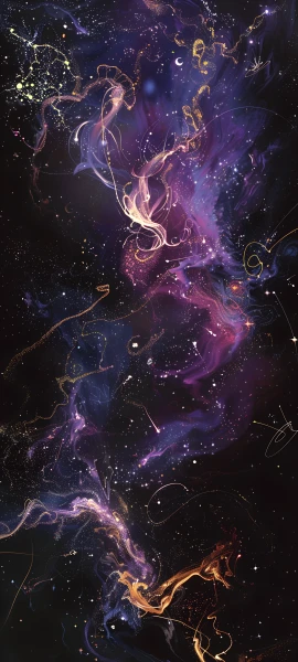 magical anime girl wallpaper — long hair, star (sky), sky (free 4K phone download)