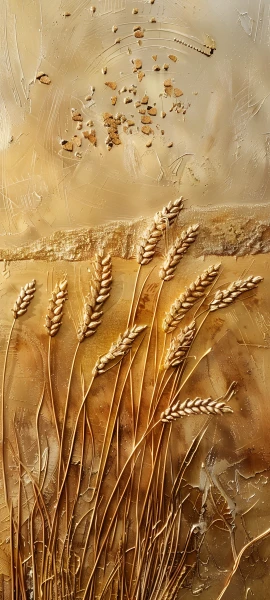 elegant fusion wallpaper — wheat, desert, scenery, sepia (free 4K phone download)