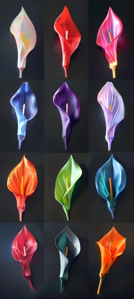 colorful fusion wallpaper — still life, black background, flower, purple flower (free 4K phone download)