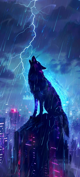 epic fusion wallpaper — rain, sky, lightning, cloud (free 4K phone download)
