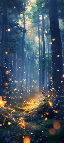 magical fusion wallpaper — nature, forest, scenery, tree (free 4K phone download)