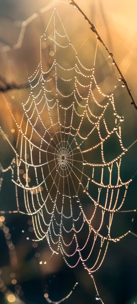 spooky fusion wallpaper — spider web, silk, scenery (free 4K phone download)