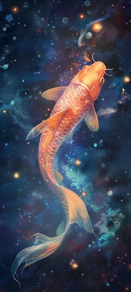 magical fusion wallpaper — fish, bubble, animal focus, animal (free 4K phone download)