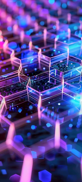 futuristic fusion wallpaper — scenery, stairs, stage (free 4K phone download)