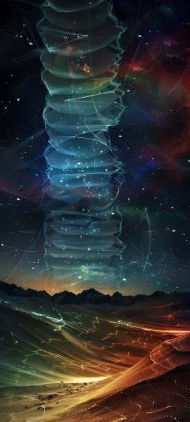 futuristic fusion wallpaper — scenery, star (sky), sky, starry sky (free 4K phone download)