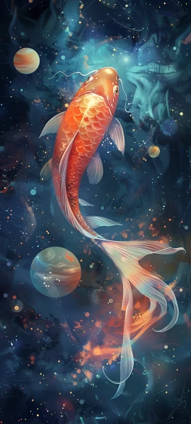 magical fusion wallpaper — fish, scenery, bubble, animal (free 4K phone download)