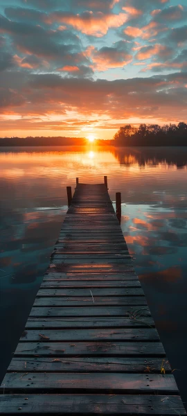 serene fusion wallpaper — scenery, cloud, sky, sunset (free 4K phone download)