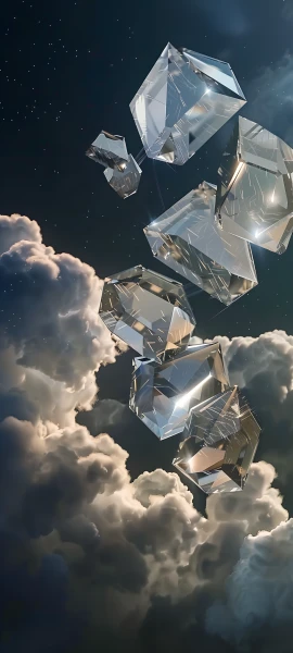 futuristic fusion wallpaper — cloud, sky, star (sky), scenery (free 4K phone download)