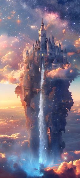 dreamy fusion wallpaper — scenery, cloud, sky, star (sky) (free 4K phone download)