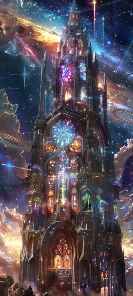 magical fusion wallpaper — scenery, star (sky), stained glass, sky (free 4K phone download)