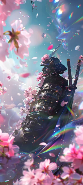 dreamy anime boy wallpaper — japanese armor, armor, kabuto (helmet) (free 4K phone download)