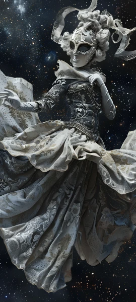 gothic anime girl wallpaper — dress, star (sky), space (free 4K phone download)