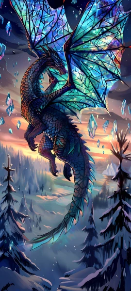 magical fusion wallpaper — dragon, wings, sky, cloud (free 4K phone download)