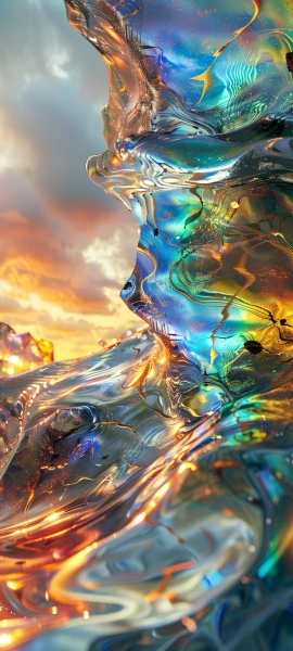 colorful fusion wallpaper — sky, cloud, dragon, scenery (free 4K phone download)