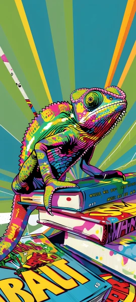 colorful fusion wallpaper — sharp teeth, teeth, dinosaur, tail (free 4K phone download)