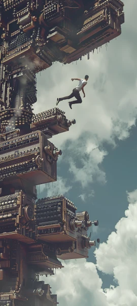 epic anime girl wallpaper — cloud, sky, scenery, building (free 4K phone download)