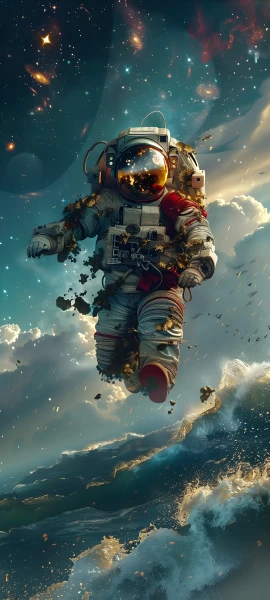 epic fusion wallpaper — astronaut, sky, star (sky), space (free 4K phone download)