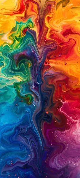 colorful fusion wallpaper — colorful, abstract, red eyes (free 4K phone download)