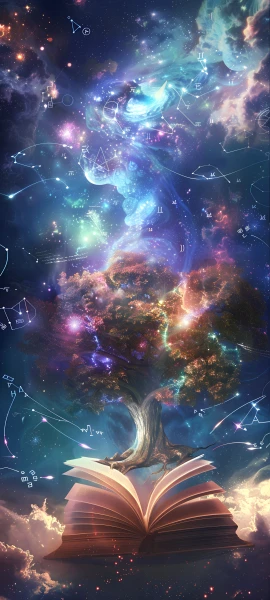 magical fusion wallpaper — tree, constellation, star (sky), sky (free 4K phone download)