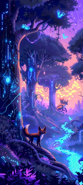magical fusion wallpaper — tree, scenery, nature, bug (free 4K phone download)