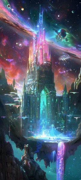 futuristic fusion wallpaper — scenery, star (sky), sky, starry sky (free 4K phone download)