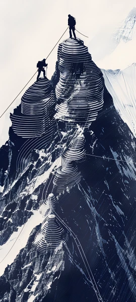 cool fusion wallpaper — silhouette, scenery, mountain, snow (free 4K phone download)