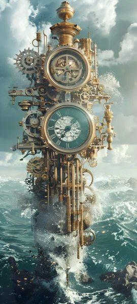 epic fusion wallpaper — gears, scenery, cloud, sky (free 4K phone download)