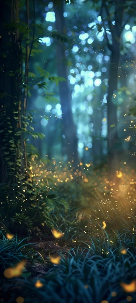 magical fusion wallpaper — nature, scenery, forest, grass (free 4K phone download)