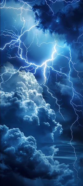 dramatic fusion wallpaper — cloud, lightning, sky, cloudy sky (free 4K phone download)