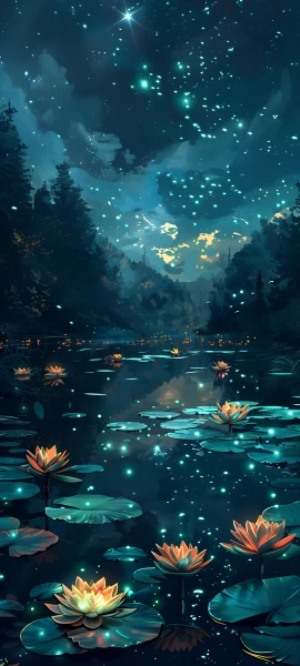 serene fusion wallpaper — scenery, sky, night, star (sky) (free 4K phone download)