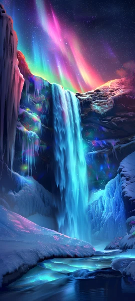 colorful fusion wallpaper — aurora, scenery, star (sky), sky (free 4K phone download)