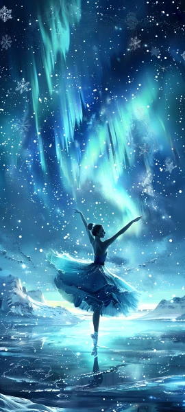 magical anime girl wallpaper — aurora, ballerina, ballet (free 4K phone download)