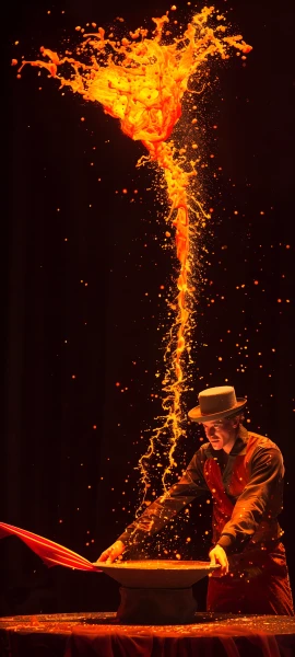epic anime boy wallpaper — hat, male focus, fire (free 4K phone download)