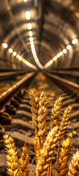 elegant fusion wallpaper — scenery, wheat, plant (free 4K phone download)