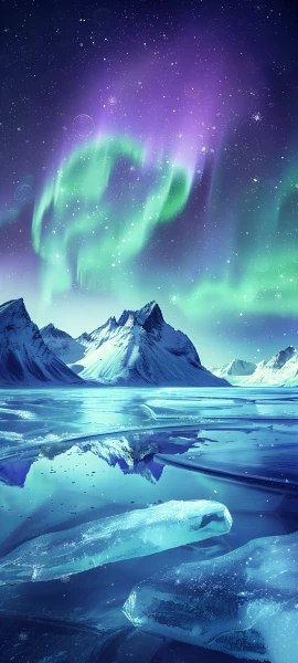 serene fusion wallpaper — aurora, sky, scenery, star (sky) (free 4K phone download)