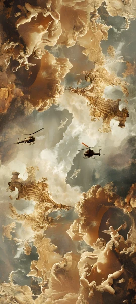 epic fusion wallpaper — cloud, aircraft, sky, flying (free 4K phone download)