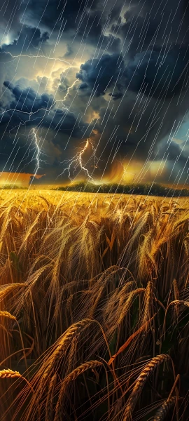 dramatic fusion wallpaper — cloud, scenery, lightning, sky (free 4K phone download)