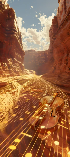 futuristic fusion wallpaper — desert, cloud, sky, scenery (free 4K phone download)
