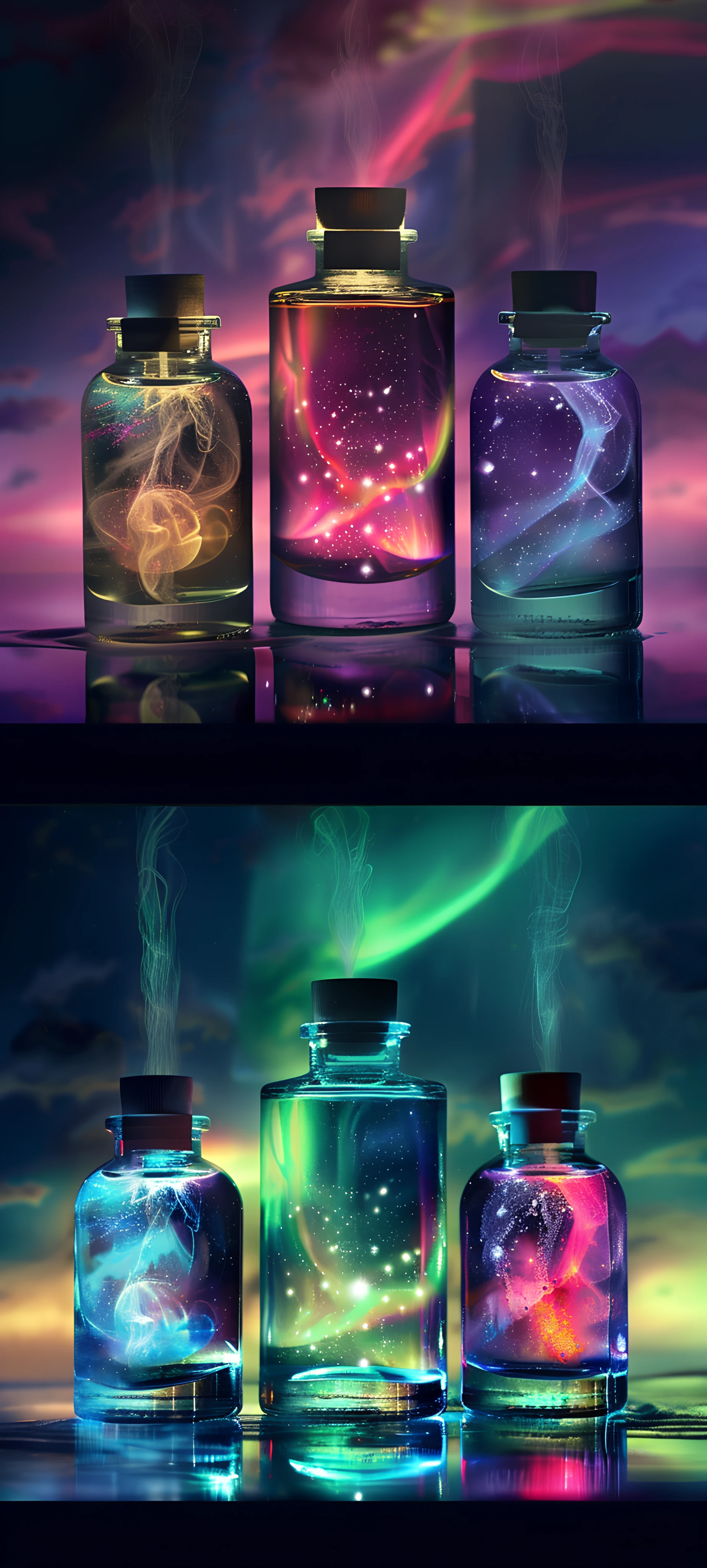 magical fusion wallpaper — sky, cloud, star (sky), bottle (free 4K phone download)
