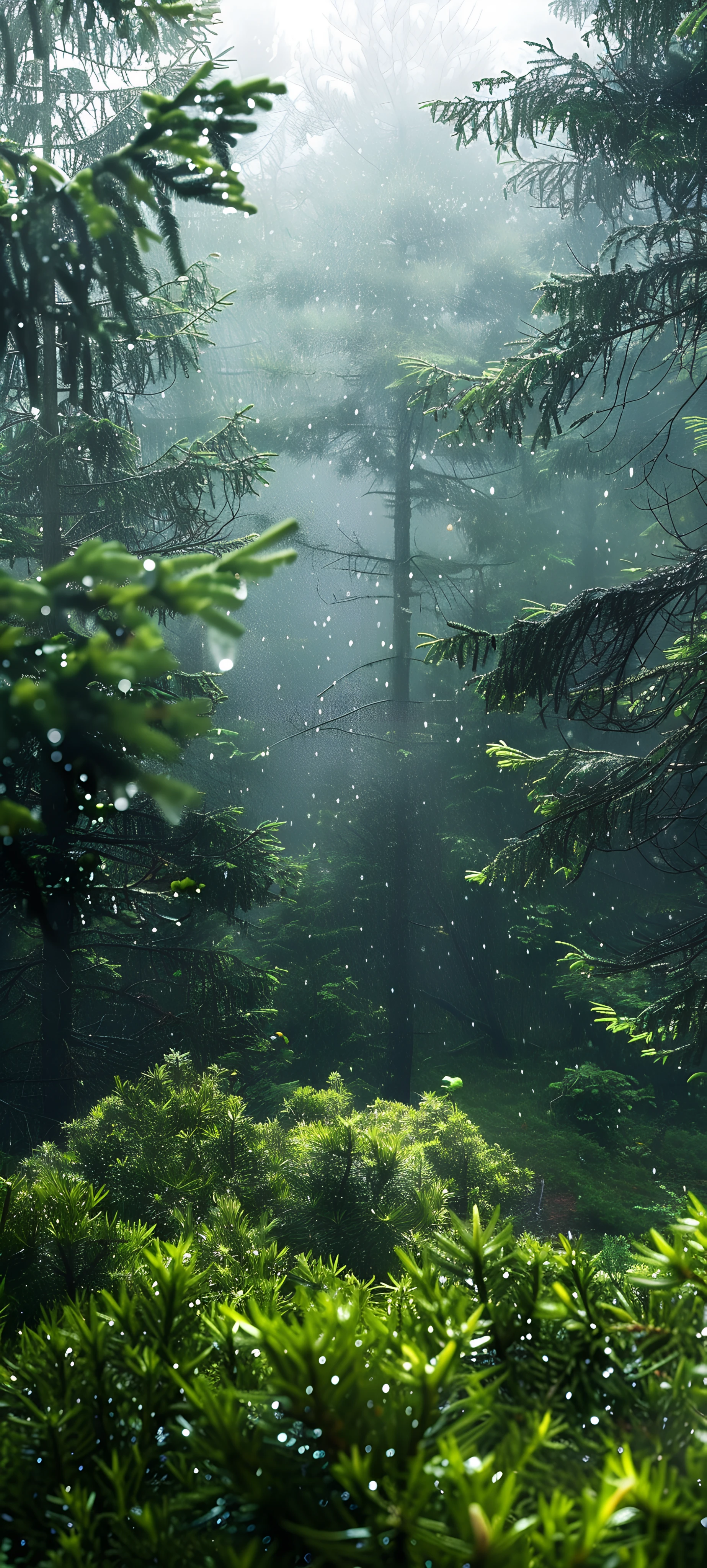 serene fusion wallpaper — scenery, tree, nature, plant (free 4K phone download)