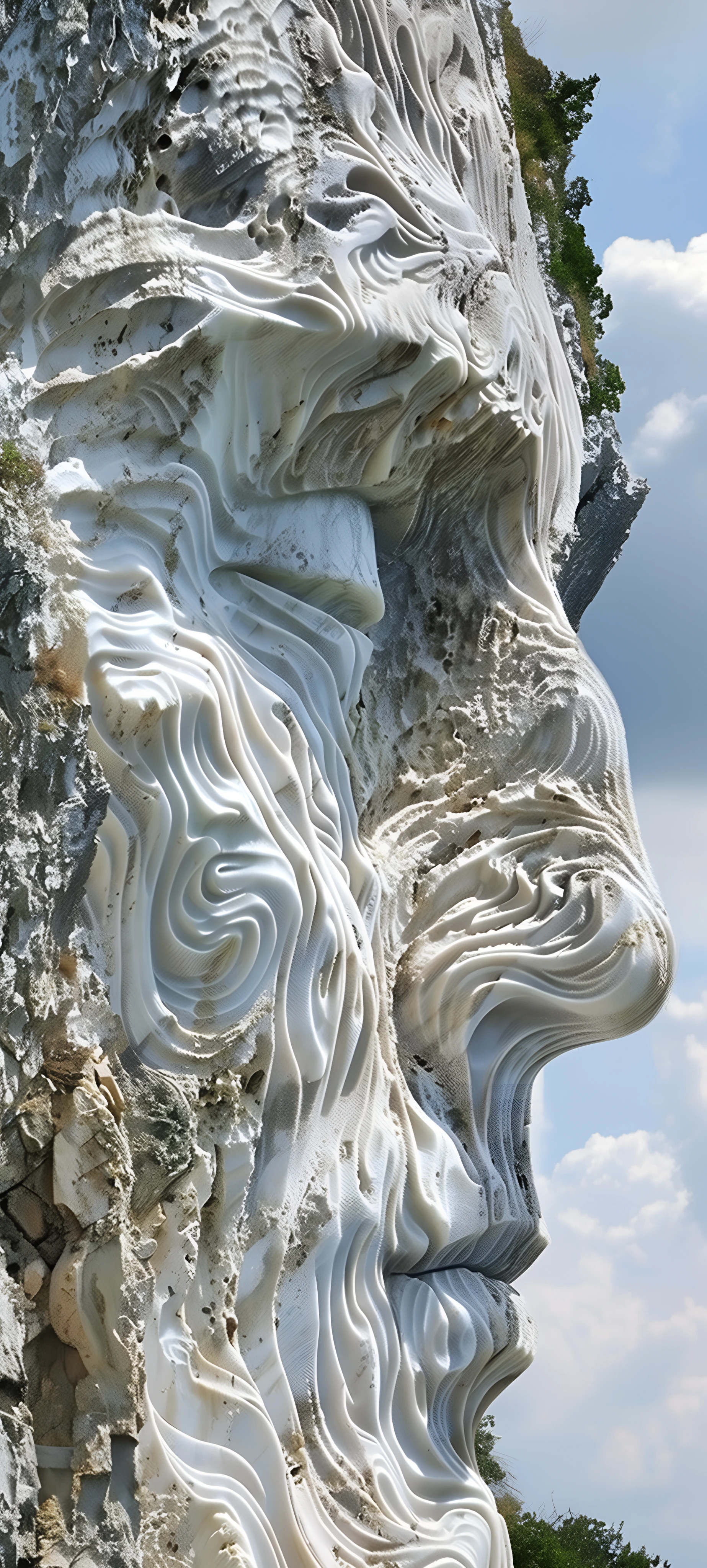 gothic fusion wallpaper — sky, cloud, statue, blue sky (free 4K phone download)