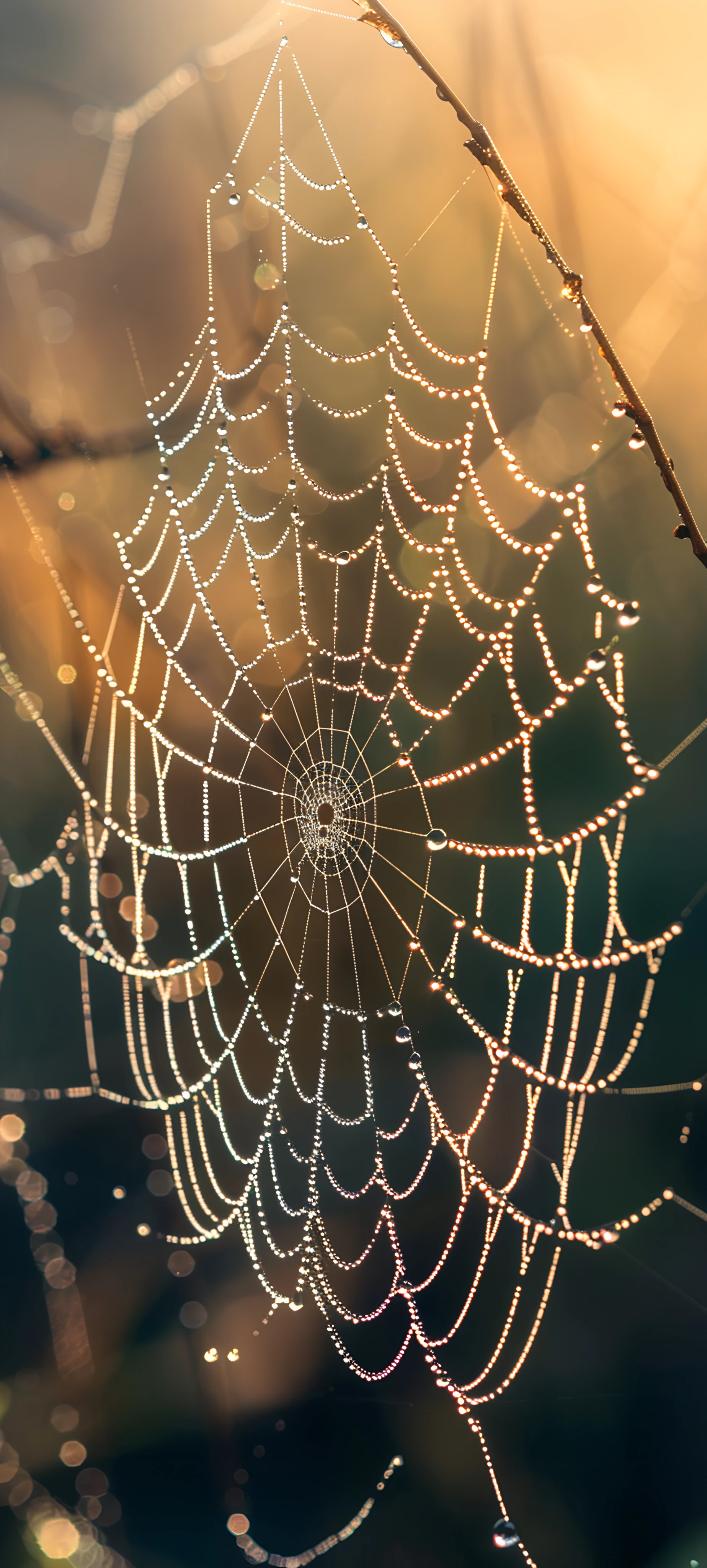 spooky fusion wallpaper — spider web, silk, scenery (free 4K phone download)