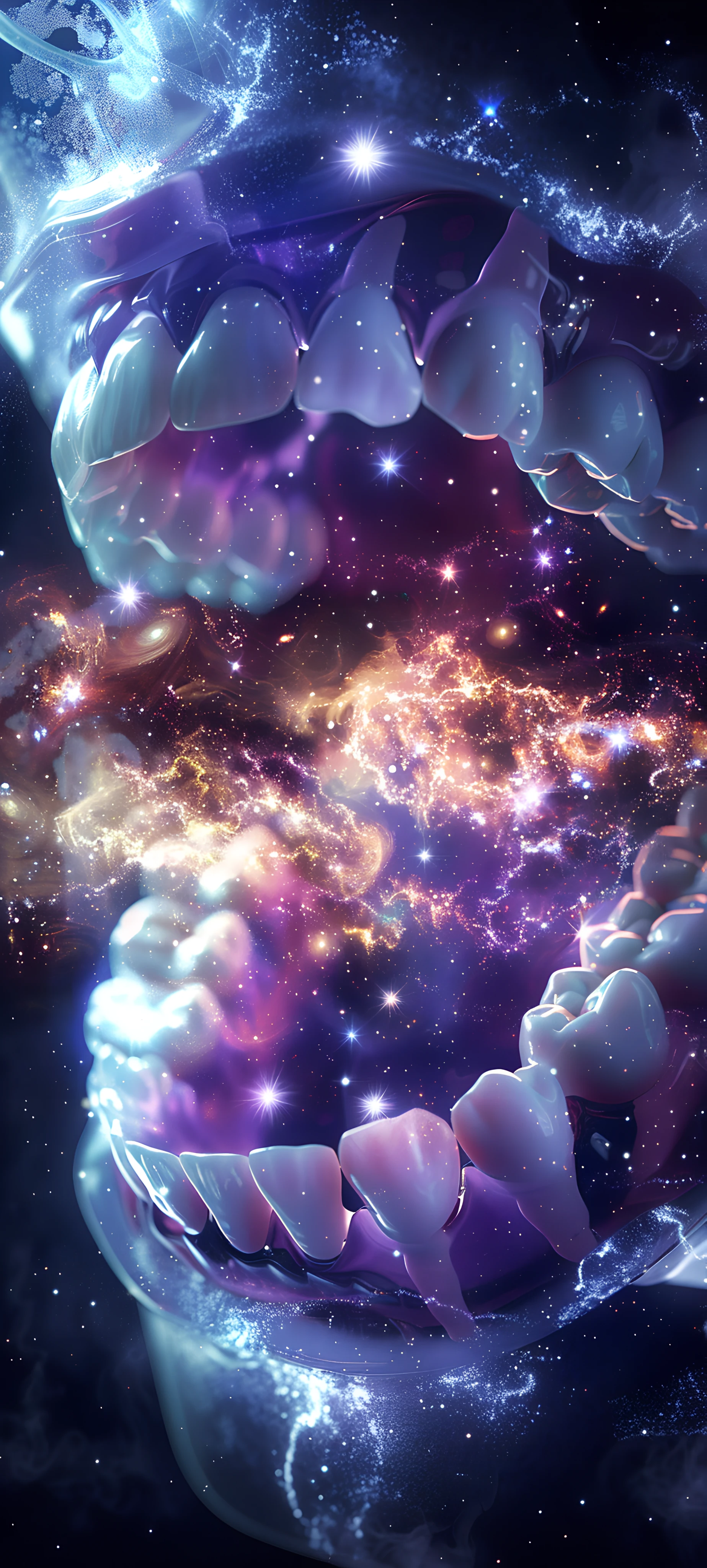 dreamy fusion wallpaper — star (sky), sky, teeth, starry sky (free 4K phone download)